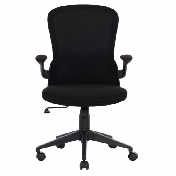 ΚΑΡΕΚΛΑ ΓΡΑΦΕΙΟΥ ELSIR HM1178.01 ΜΑΥΡΟ MESH ΜΑΥΡΟΣ ΣΚΕΛΕΤΟΣ 60x56x105 εκ. - Image 3