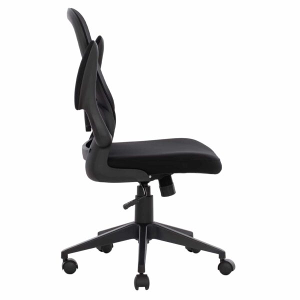 ΚΑΡΕΚΛΑ ΓΡΑΦΕΙΟΥ ELSIR HM1178.01 ΜΑΥΡΟ MESH ΜΑΥΡΟΣ ΣΚΕΛΕΤΟΣ 60x56x105 εκ. - Image 5