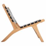 ΚΑΡΕΚΛΑ FELIPE HM9384.02 ΜΑΣΙΦ ΤΕΑΚ ΚΑΙ ΜΑΥΡΟ PU 65x82x88Υεκ. - Image 4