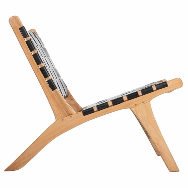 ΚΑΡΕΚΛΑ FELIPE HM9384.02 ΜΑΣΙΦ ΤΕΑΚ ΚΑΙ ΜΑΥΡΟ PU 65x82x88Υεκ. - Image 4