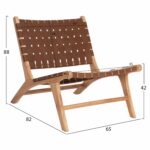 ΚΑΡΕΚΛΑ FELIPE HM9384.01 ΜΑΣΙΦ ΞΥΛΟ ΤEAK ΦΥΣΙΚΟ 65x82x88YΕΚ. - Image 2