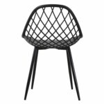 ΚΑΡΕΚΛΑ ΠΟΛΥΠΡΟΠΥΛΕΝΙΟΥ LIO ΜΕ ΜΕΤΑΛΛΙΚΑ ΠΟΔΙΑ ΜΑΥΡΗ HM9524.02 52x53x82Υ εκ. - Image 5