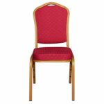 ΚΑΡΕΚΛΑ ΜΕΤΑΛΛΙΚΗ ΣΥΝΕΔΡΙΟΥ CATERING HILTON ΜΕ ΜΠΟΡΝΤΟ ΥΦΑΣΜΑ HM0054.11 44x66x92,5Y εκ. - Image 3