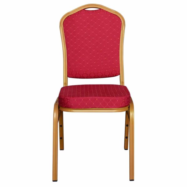 ΚΑΡΕΚΛΑ ΜΕΤΑΛΛΙΚΗ ΣΥΝΕΔΡΙΟΥ CATERING HILTON ΜΕ ΜΠΟΡΝΤΟ ΥΦΑΣΜΑ HM0054.11 44x66x92,5Y εκ. - Image 3