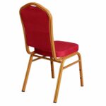 ΚΑΡΕΚΛΑ ΜΕΤΑΛΛΙΚΗ ΣΥΝΕΔΡΙΟΥ CATERING HILTON ΜΕ ΜΠΟΡΝΤΟ ΥΦΑΣΜΑ HM0054.11 44x66x92,5Y εκ. - Image 6