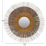 ΚΑΘΡΕΠΤΗΣ ΜΕ ΠΛΑΙΣΙΟ MENDONG GRASS Φ105εκ ΣΕ ΧΡΩΜΑ ΦΥΣΙΚΟ ΧΡΥΣΟ HM7798 - Image 2