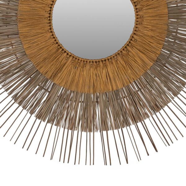 ΚΑΘΡΕΠΤΗΣ ΜΕ ΠΛΑΙΣΙΟ MENDONG GRASS Φ105εκ ΣΕ ΧΡΩΜΑ ΦΥΣΙΚΟ ΧΡΥΣΟ HM7798 - Image 3