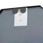 ΚΑΘΡΕΠΤΗΣ ΤΟΙΧΟΥ HM9583.01 ΟΚΤΑΓΩΝΟΣ ΣΚΕΛΕΤΟΣ ΑΛΟΥΜΙΝΙΟΥ ΜΑΥΡΟ 55,5x2,5x55,5Υεκ. - Image 5