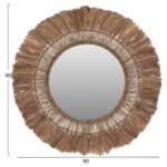 ΚΑΘΡΕΠΤΗΣ ΤΟΙΧΟΥ ΣΤΡΟΓΓΥΛΟΣ ΜΕ ΙΝΕΣ ΑΜΠΑΚΑ ΣΕ ΧΡΩΜΑ ΦΥΣΙΚΟ 90x4x90Υεκ.HM7736 - Image 2