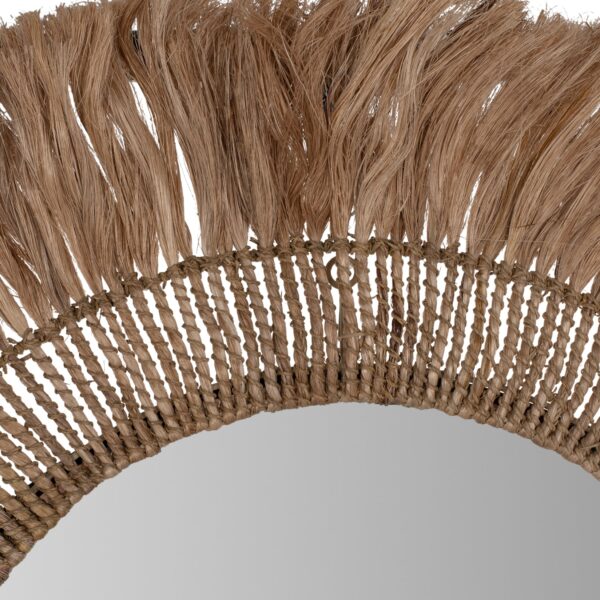 ΚΑΘΡΕΠΤΗΣ ΤΟΙΧΟΥ ΣΤΡΟΓΓΥΛΟΣ ΜΕ ΙΝΕΣ ΑΜΠΑΚΑ ΣΕ ΧΡΩΜΑ ΦΥΣΙΚΟ 90x4x90Υεκ.HM7736 - Image 4