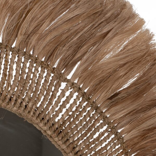 ΚΑΘΡΕΠΤΗΣ ΤΟΙΧΟΥ ΣΤΡΟΓΓΥΛΟΣ ΜΕ ΙΝΕΣ ΑΜΠΑΚΑ ΣΕ ΧΡΩΜΑ ΦΥΣΙΚΟ 90x4x90Υεκ.HM7736 - Image 6