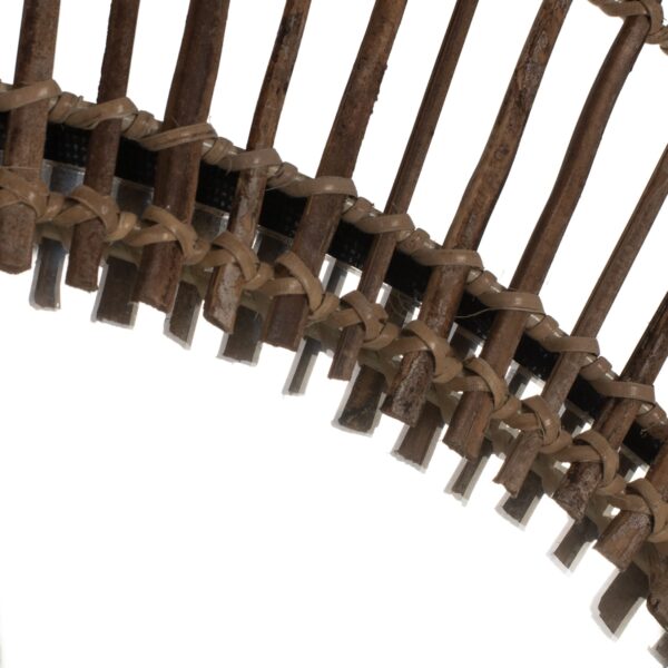 ΚΑΘΡΕΠΤΗΣ ΤΟΙΧΟΥ ΣΤΡΟΓΓΥΛΟΣ ΜΕ STICKS ΚΟΚΟΦΟΙΝΙΚΑ ΣΕ ΦΥΣΙΚΟ 120x4x120Yεκ.HM7732 - Image 5