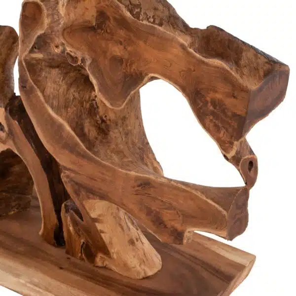 ΚΟΝΣΟΛΑ HM9357 ΑΠΟ ΜΑΣΙΦ ΞΥΛΟ ΤEAK ΦΥΣΙΚΟ 150X40X80YEK. - Image 6