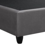 ΚΡΕΒΑΤΙ DOLORES ΑΠΟ ΓΚΡΙ ΒΕΛΟΥΔΟ HM637.10 ΓΙΑ ΣΤΡΩΜΑ 150x200 εκ. - Image 6