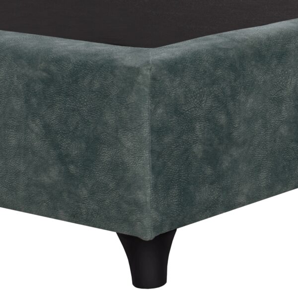 ΚΡΕΒΑΤΙ MALENA ΑΠΟ ΠΡΑΣΙΝΟ ΥΦΑΣΜΑ Τ. NUBUK HM651.27 ΓΙΑ ΣΤΡΩΜΑ 90x200 εκ. - Image 5