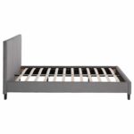 ΚΡΕΒΑΤΙ BECCA ΑΠΟ ΥΦΑΣΜΑ ΓΚΡΙ HM553.11 ΓΙΑ ΣΤΡΩΜΑ 150x200 EK. - Image 5