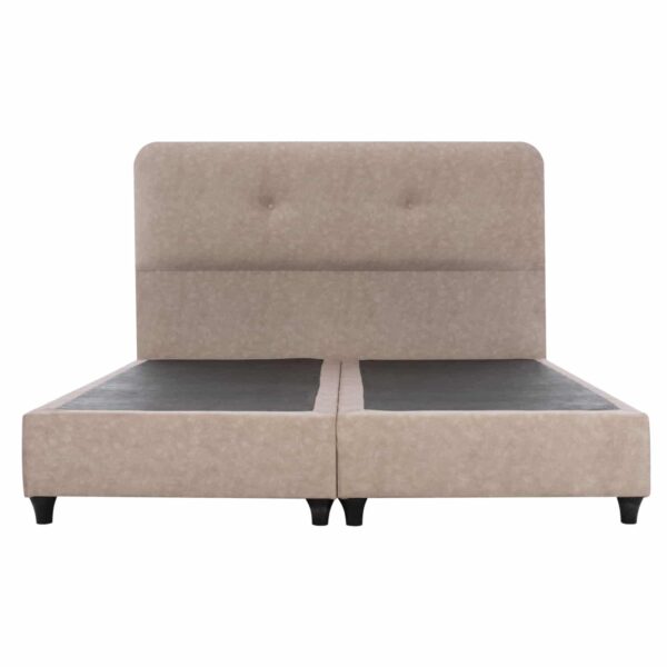 ΚΡΕΒΑΤΙ HM637.22 DOLORES ΜΠΕΖ ΥΦΑΣΜΑ τ.NUBUCK, 150x200 εκ. - Image 4