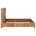 ΚΡΕΒΑΤΙ THAW HM672 ΞΥΛΟ ΤΕΑΚ ΣΚΕΛΕΤΟΣ-ΨΑΘΑ ΑΠΟ ΜΠΑΝΑΝΑ 180x200εκ. - Image 4