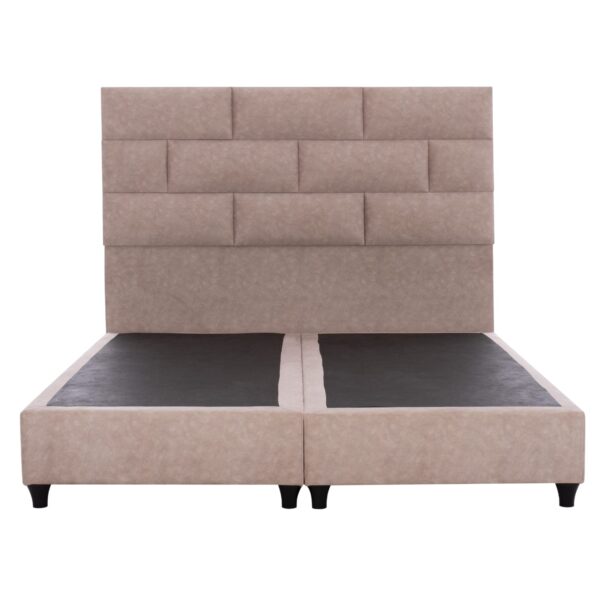 ΚΡΕΒΑΤΙ SOLEDAD ΜΠΕΖ HM644.22  ΓΙΑ ΣΤΡΩΜΑ 150x200 εκ. - Image 4