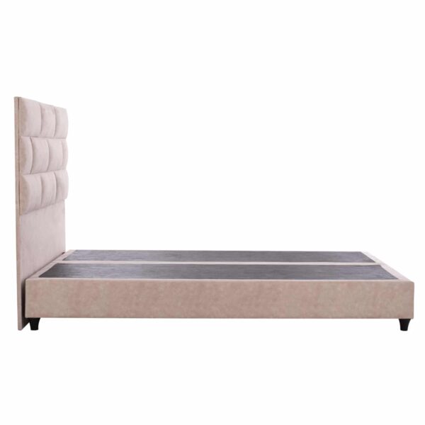 ΚΡΕΒΑΤΙ SOLEDAD ΜΠΕΖ HM644.22  ΓΙΑ ΣΤΡΩΜΑ 150x200 εκ. - Image 5