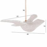 ΚΡΕΜΑΣΤΟ ΔΙAΚΟΣΜΗΤΙΚΟ ΓΛΑΡΟΣ HM4301 ΞΥΛΟ ΑΛΜΠΑΣΙΑΣ ΣΕ WHITEWASH 65x40x16-96Y εκ. - Image 2