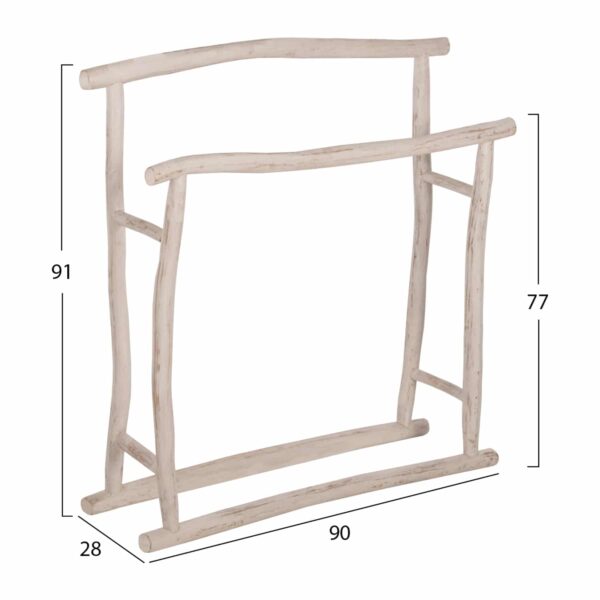 ΚΡΕΜΑΣΤΡΑ ΓΙΑ ΠΕΤΣΕΤΕΣ OREG HM7908 ΣΕ ΑΠΟΧΡΩΣΗ ΛΕΥΚΗ ΠΑΤΙΝΑ 90x28x77-91Yεκ. - Image 2