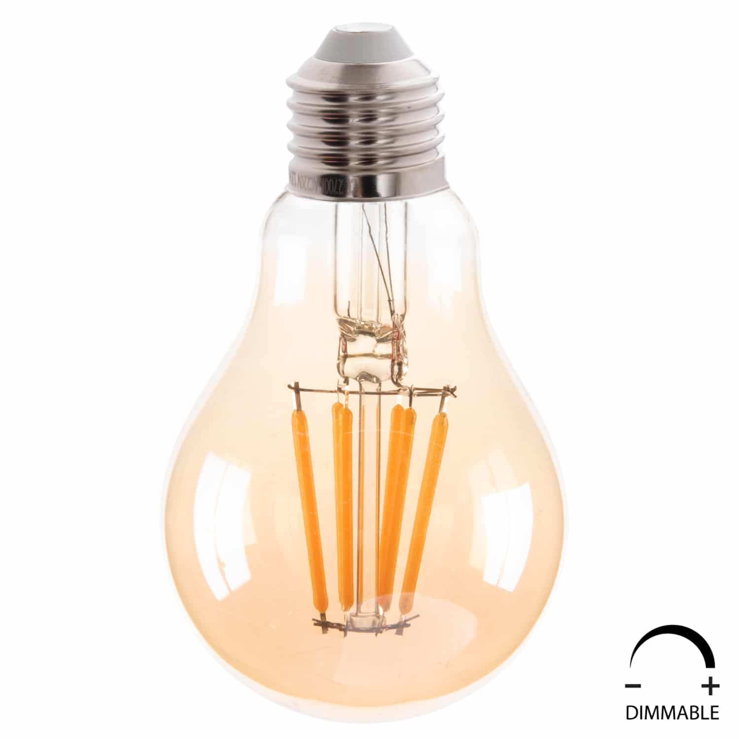 HM4045 ΛΑΜΠΤΗΡΑΣ HM4045 LED FILAMENT 8W E27 3000K GOLD DIMMABLE - Image 1