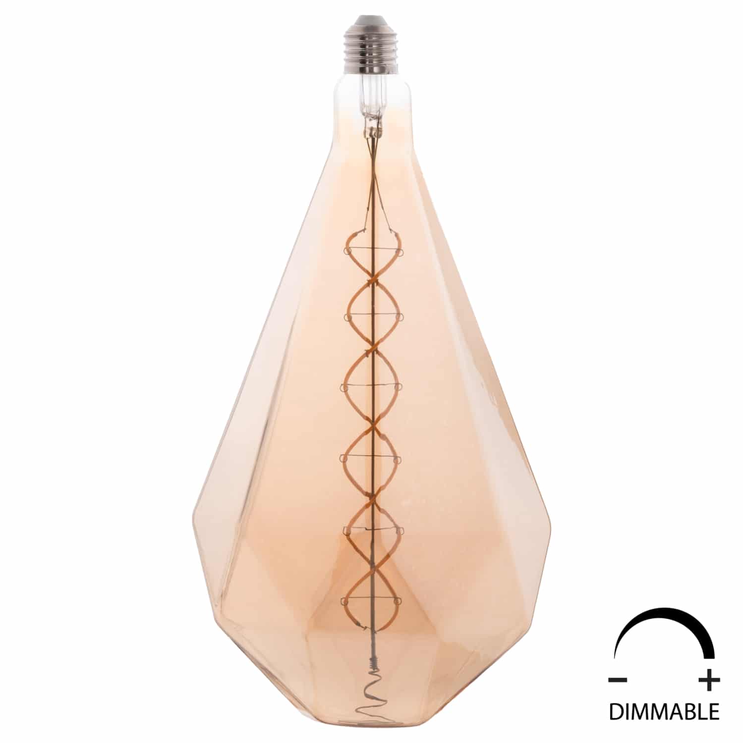 HM4057 ΛΑΜΠΤΗΡΑΣ LED FILAMENT 8W E27 3000K GOLD COLOR DIMMABLE HM4057 - Image 1