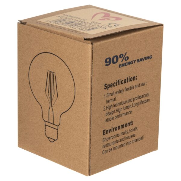ΛΑΜΠΤΗΡΑΣ GLOBO LED FILAMENT 12W E27 3000K ΧΡΥΣΟ HM4049.02 - Image 5