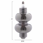 ΛΑΜΠΤΗΡΑΣ LED FILAMENT 8W E27 3000K SMOKE COLOR DIMMABLE  HM4053.03 - Image 2