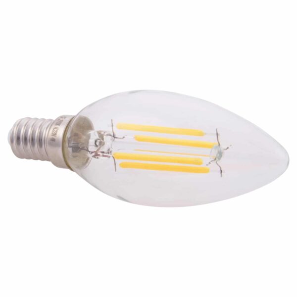 ΛΑΜΠΤΗΡΑΣ LED FILAMENT 4W E14 3000K ΔΙΑΦΑΝΟΣ DIMMABLE HM4048.01 - Image 4