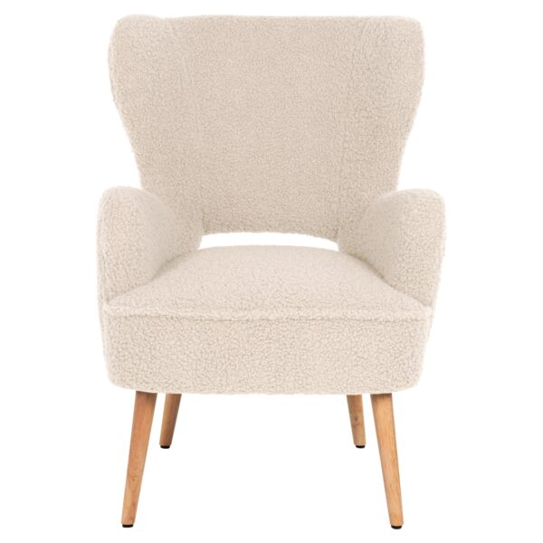 ΜΠΕΡΖΕΡΑ ΠΟΛΥΘΡΟΝΑ MYLIE ΜΠΟΥΚΛΕ ΥΦΑΣΜΑ ΕΚΡΟΥ HM8394.20 66x76x90Υ εκ. - Image 3