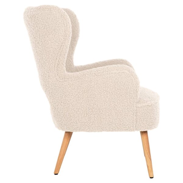 ΜΠΕΡΖΕΡΑ ΠΟΛΥΘΡΟΝΑ MYLIE ΜΠΟΥΚΛΕ ΥΦΑΣΜΑ ΕΚΡΟΥ HM8394.20 66x76x90Υ εκ. - Image 4