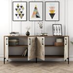 ΜΠΟΥΦΕΣ ΜΕΛΑΜΙΝΗΣ ΕΦΕ ΕΚΡΟΥ ΜΑΡΜΑΡΟ ΚΑΙ ΚΑΡΥΔΙ 180x35x78Υεκ.HM9428.02 - Image 4