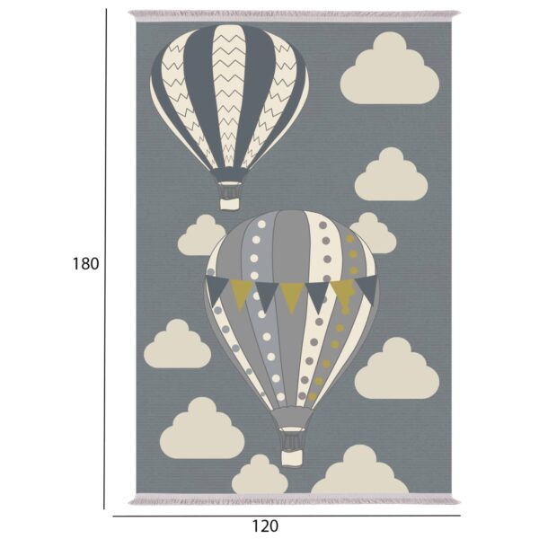 ΠΑΙΔΙΚΟ ΧΑΛΙ ΜΕ ΚΡΟΣΙΑ ΑΕΡΟΣΤΑΤΑ ΜΠΛΕ HM7679.23 120Χ180 εκ. - Image 2