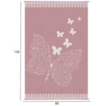 ΠΑΙΔΙΚΟ ΧΑΛΙ ΜΕ ΚΡΟΣΙΑ ΣΕΙΡΑ KIDDER HM7678.17 ΠΕΤΑΛΟΥΔΑ ΡΟΖ 80Χ150 εκ. - Image 2