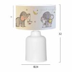 ΠΑΙΔΙΚΟ ΦΩΤΙΣΤΙΚΟ ΕΠΙΤΡΑΠΕΖΙΟ BALOO HM7577.01 ΛΕΥΚΟ ΣΧΕΔΙΟ ELEPHANT Φ24x32εκ. - Image 2