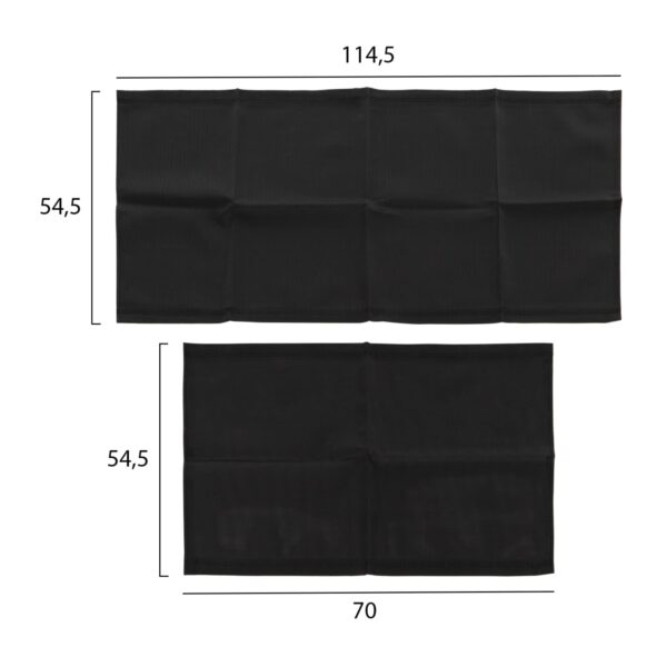 ΠΑΝΙ TEXTILENE ΑΝΤΑΛΛΑΚΤΙΚΟ ΞΑΠΛΩΣΤΡΑΣ MILOS-CRETA ΜΑΥΡΟ HM5887.01 - Image 2