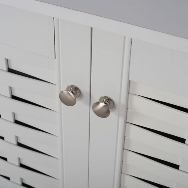 ΠΑΠΟΥΤΣΟΘΗΚΗ-ΝΤΟΥΛΑΠΙ ΜΕΛΑΜΙΝΗΣ CASSIOPE ΛΕΥΚΗ ΜΕ ΠΟΔΙΑ 77Χ34Χ67.5Υεκ.HM2208.05 - Image 5