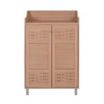 ΠΑΠΟΥΤΣΟΘΗΚΗ-ΝΤΟΥΛΑΠΙ KAILENA HM2230.09 ΜΕΛΑΜΙΝΗ ΣΕ ΦΥΣΙΚΟ 77X40,5X122Υεκ. - Image 3