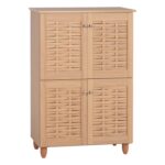 ΠΑΠΟΥΤΣΟΘΗΚΗ-ΝΤΟΥΛΑΠΙ KABIRA ΜΕΛΑΜΙΝΗΣ 4 ΠΟΡΤΕΣ HM2210.09 ΟΑΚ 77x34x115Υεκ.