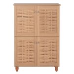 ΠΑΠΟΥΤΣΟΘΗΚΗ-ΝΤΟΥΛΑΠΙ KABIRA ΜΕΛΑΜΙΝΗΣ 4 ΠΟΡΤΕΣ HM2210.09 ΟΑΚ 77x34x115Υεκ. - Image 4