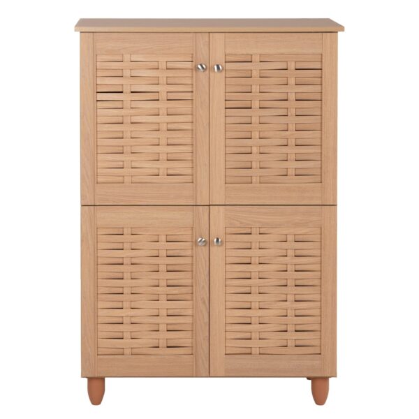 ΠΑΠΟΥΤΣΟΘΗΚΗ-ΝΤΟΥΛΑΠΙ KABIRA ΜΕΛΑΜΙΝΗΣ 4 ΠΟΡΤΕΣ HM2210.09 ΟΑΚ 77x34x115Υεκ. - Image 4