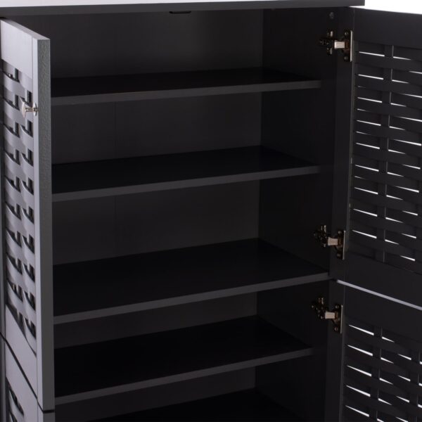 ΠΑΠΟΥΤΣΟΘΗΚΗ-ΝΤΟΥΛΑΠΙ ΞΥΛΙΝΗ KABIRA 4 ΠΟΡΤΕΣ HM2210.10 ΓΚΡΙ 77x34x123Υεκ. - Image 5