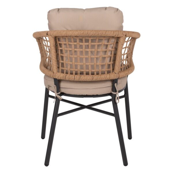 ΠΟΛΥΘΡΟΝΑ ΑΛΟΥΜΙΝΙΟΥ DARK GREY ΕΠΑΓΓΕΛΜ. RATTAN ΜΑΞΙΛΑΡΙ ΜΠΕΖ HM5863.01 60x56x84 εκ. - Image 6