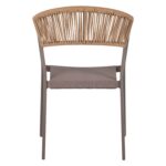 ΠΟΛΥΘΡΟΝΑ ΑΛΟΥΜΙΝΙΟΥ MIRI HM5891.03 ΣΑΜΠΑΝΙΖΕ ΣΚΕΛΕΤΟΣ&TEXTLINE- RATTAN 56x58x80.5Υ εκ. - Image 6