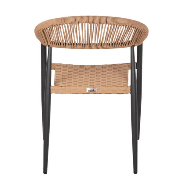 ΠΟΛΥΘΡΟΝΑ ΑΛΟΥΜΙΝΙΟΥ HM5854.12 ΑΝΘΡΑΚΙ PΕ RATTAN ΜΠΕΖ 56x60x78 εκ. - Image 6