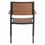 ΠΟΛΥΘΡΟΝΑ ΑΛΟΥΜΙΝΙΟΥ SAGA ΜΑΥΡΗ ΜΕ POLYWOOD HM5127.03 56x55x85,5Yεκ. - Image 6