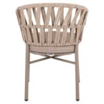 ΠΟΛΥΘΡΟΝΑ ΑΛΟΥΜΙΝΙΟΥ ΜΕ ΣΧΟΙΝΙ ΜΠΕΖ MOKA ΣΚΕΛΕΤΟ 57x56x78Υεκ.HM5857.03 - Image 6