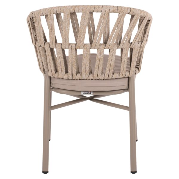 ΠΟΛΥΘΡΟΝΑ ΑΛΟΥΜΙΝΙΟΥ ΜΕ ΣΧΟΙΝΙ ΜΠΕΖ MOKA ΣΚΕΛΕΤΟ 57x56x78Υεκ.HM5857.03 - Image 6